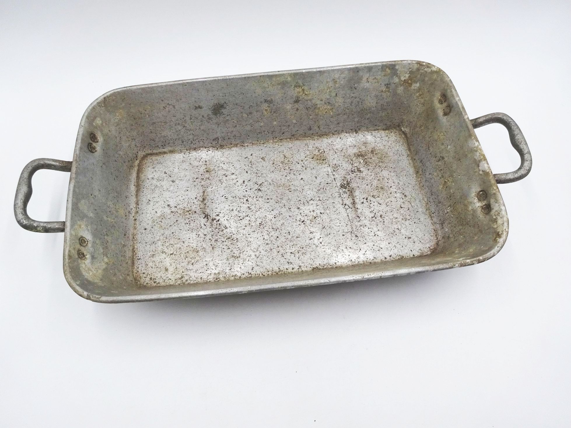 Alte Bratpfanne Brater Aluminium Pflanzgefäß Garten Deko 