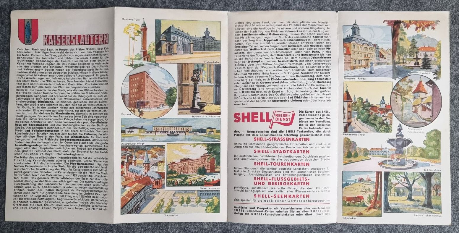 Shell Stadtkarte Nr 78 Kaiserslautern 1930er alter Stadtplan Stiftskirche Shell Stadtkarte Nr 78 Kaiserslautern 1930er alter Stadtplan Stiftskirche