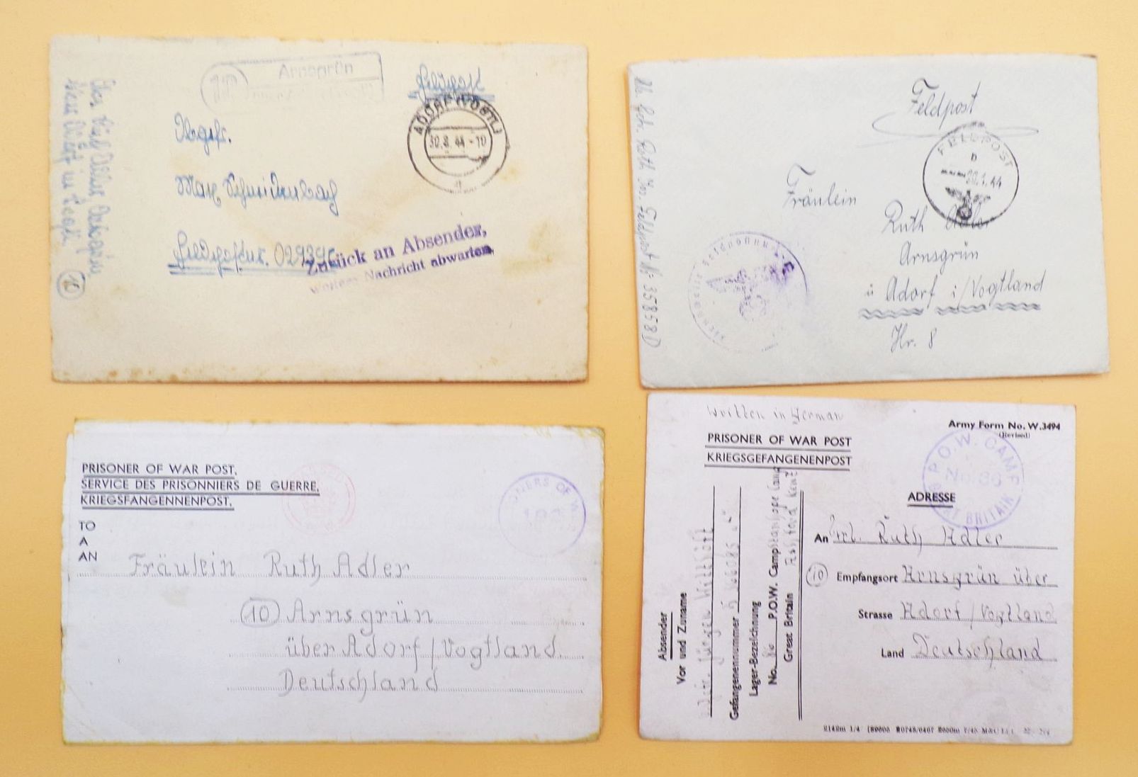 Feldpost Nachlass Fpnr 56744 Italien 1944 L55586 bis 1945 