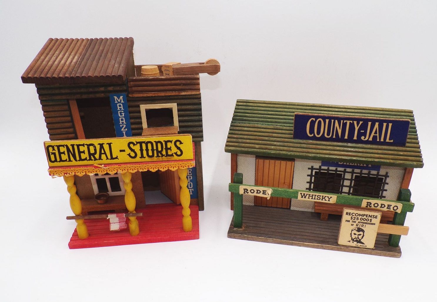 Konvolut Wildwest Häuser Saloon DDR