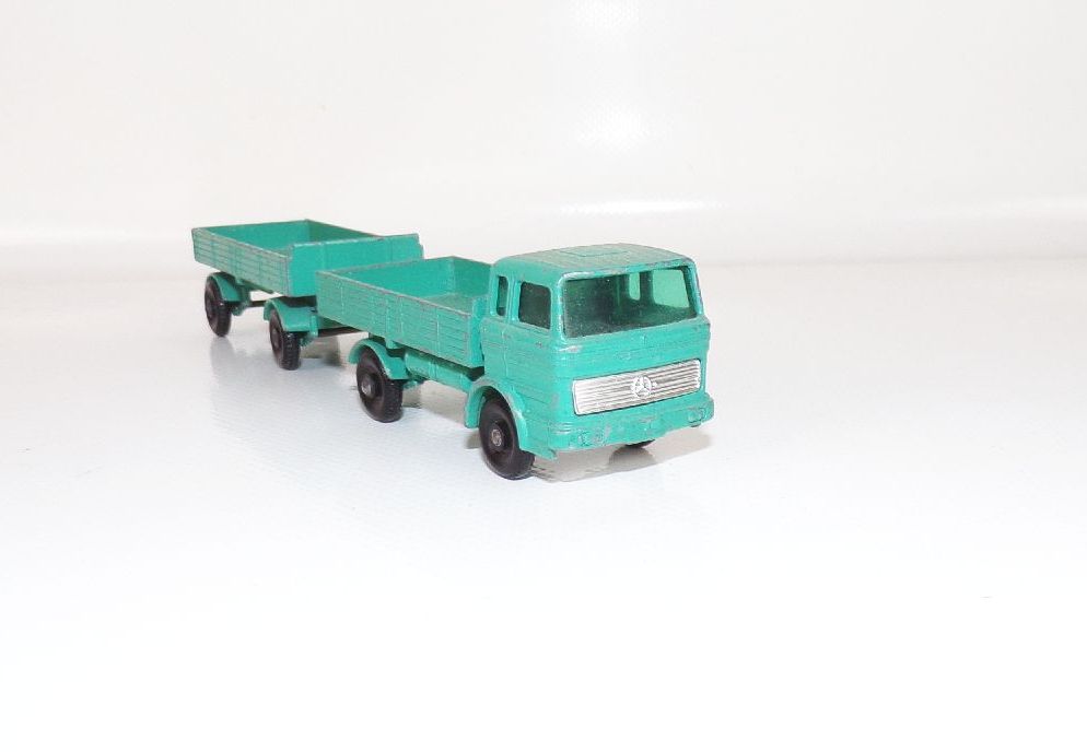 Modellauto Lesney Mercedes Trailer LKW Matchbox Series No 2 Modellauto Lesney Mercedes Trailer LKW Matchbox Series No 2