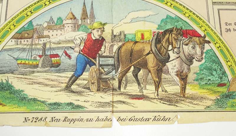 Druck Gustav Kühn Neuruppin Die sieben Stände im menschlichen Leben um 1880