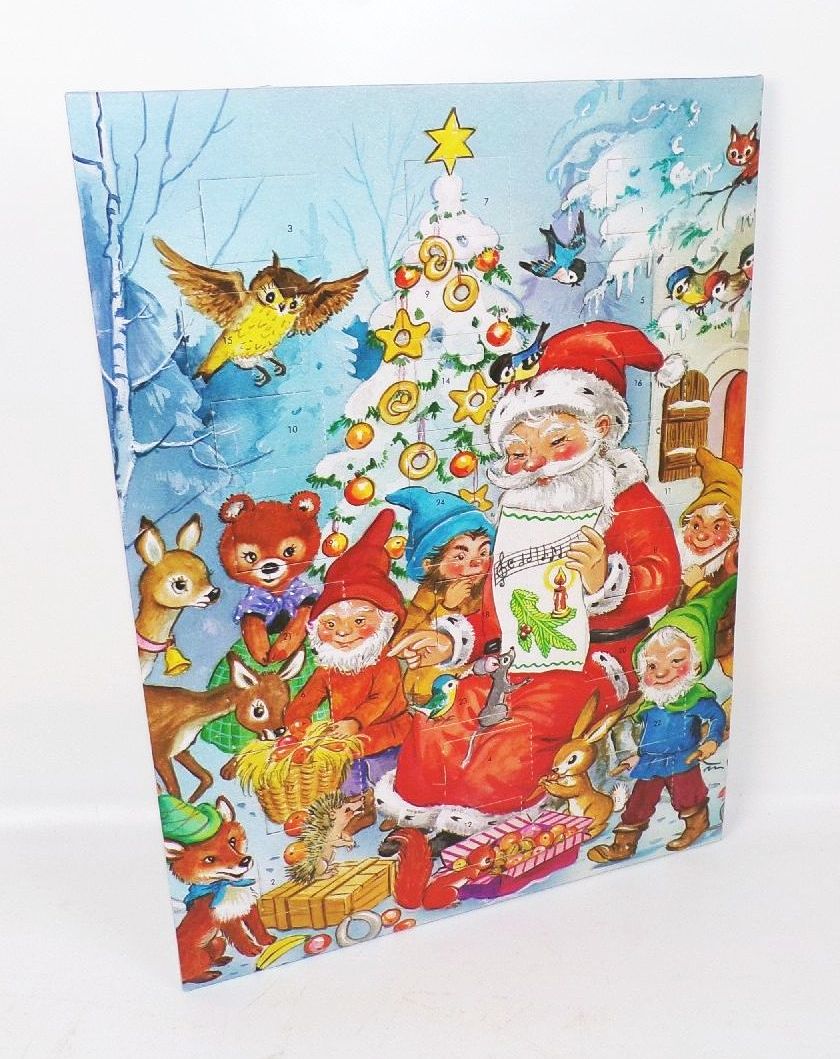 Alter Adventskalender Weihnachtsmann Wichtel Paul C Rumland KG vintage 