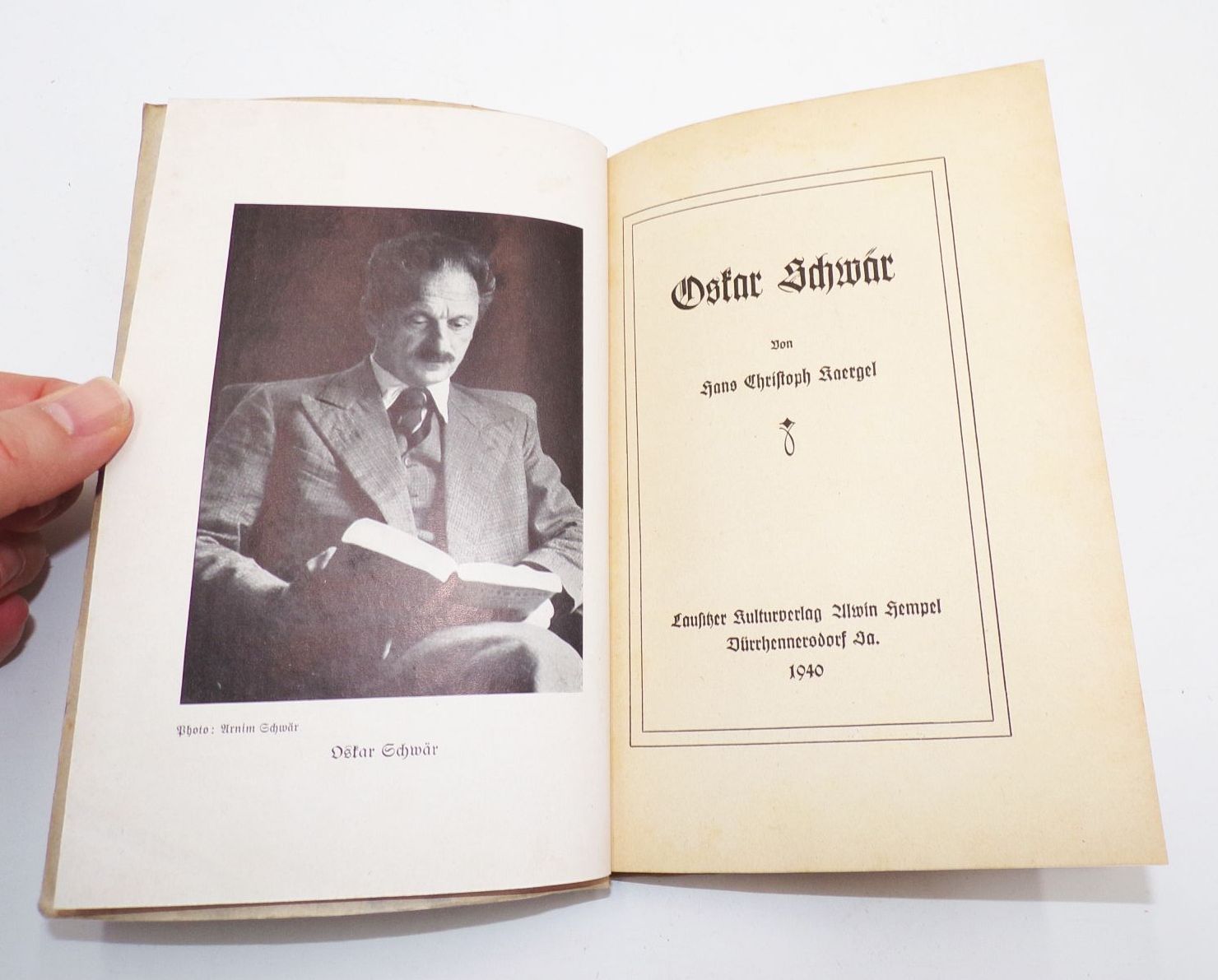 Oskar Schwär von Hand Christoph Kaergel 1940 Oberlausitz