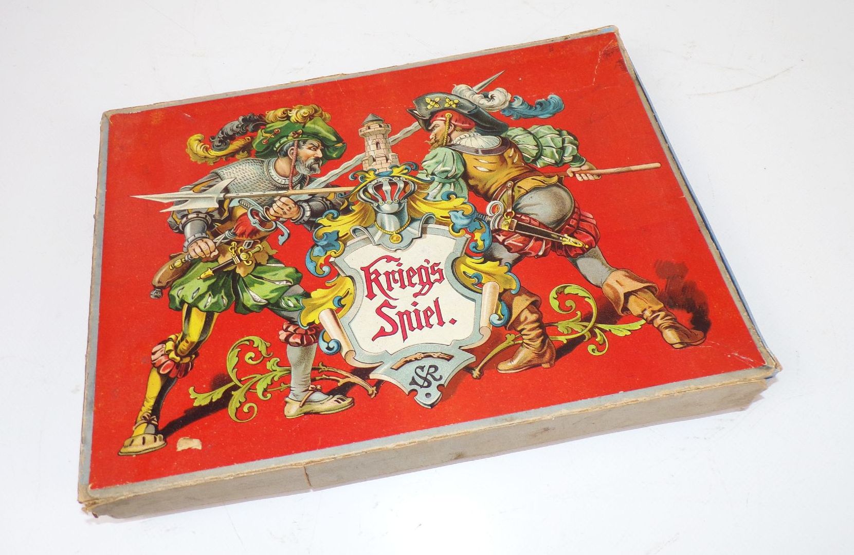 Altes Kriegsspiel Militär Brettspiel um 1910 SR Belagerungsspiel 