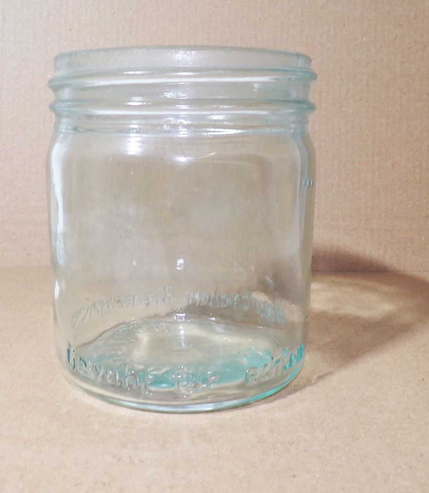 Altes Glas Deutscher Bienenhonig Imker Honig Glas vintage