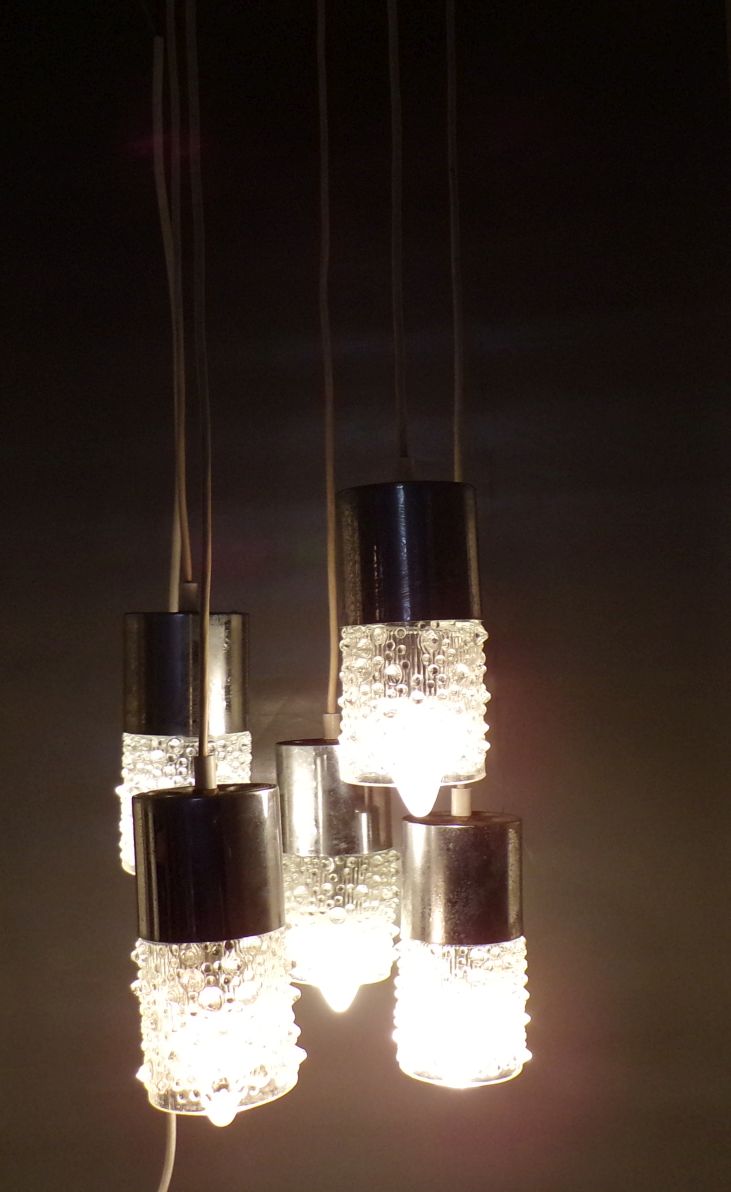 Alte Kaskadenlampe Deckenleuchte Pendellampe E14 Hängelampe 1970 er Retro Alte Kaskadenlampe Deckenleuchte Pendellampe E14 Hängelampe 1970 er Retro