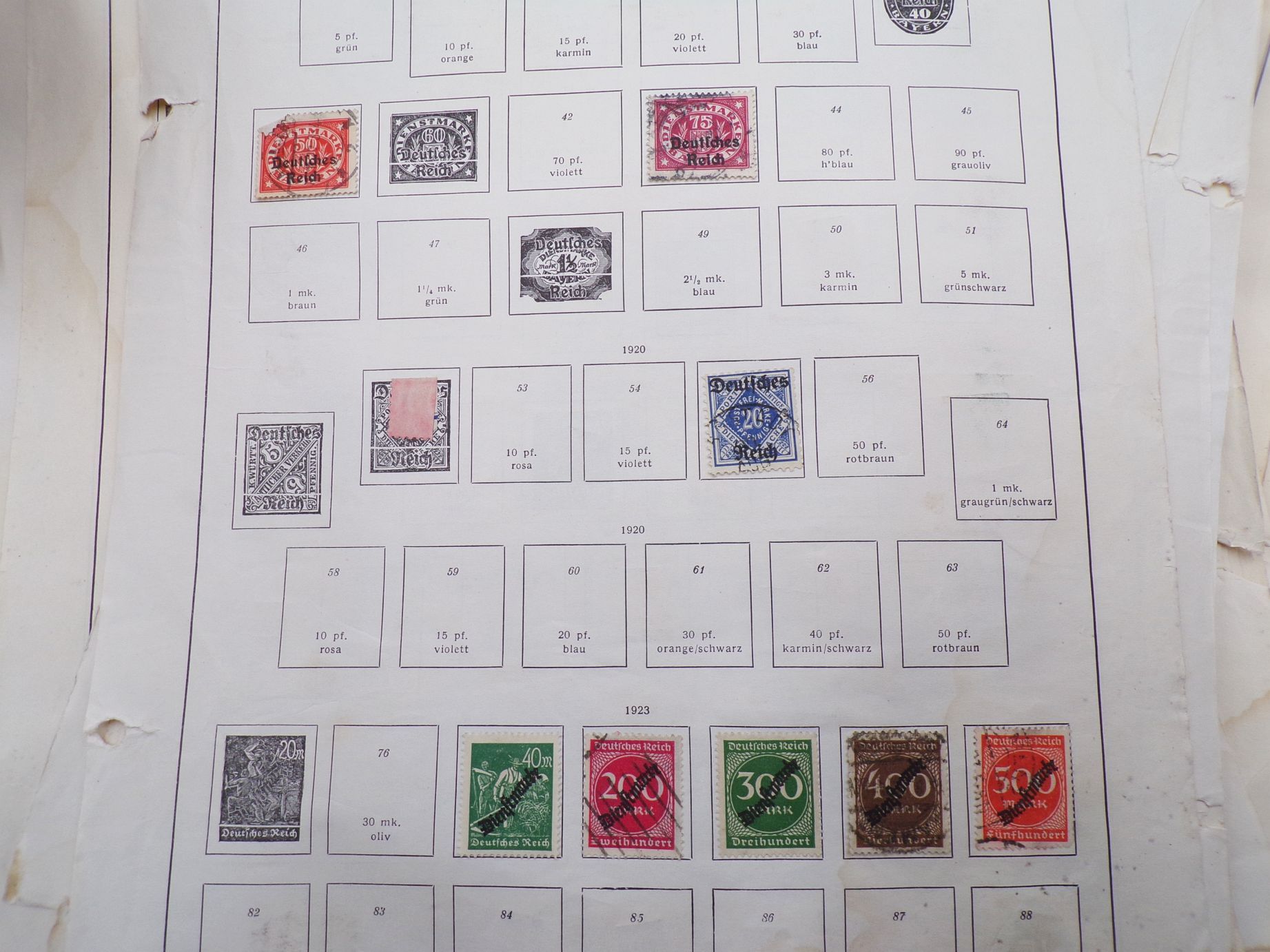 Briefmarken Konvolut Deutsches Reich Ausland China Japan