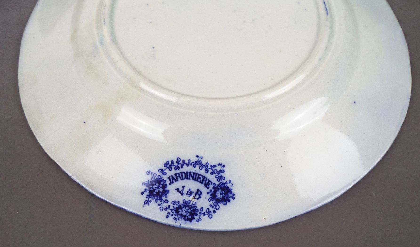 Villeroy Boch Jardiniere Blau 6 Teller Speiseteller Antik Villeroy Boch Jardiniere Blau 6 Teller Speiseteller Antik