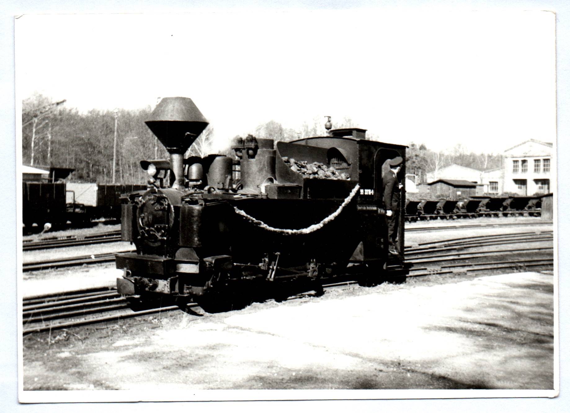 Foto 1978 Muskau Dampflok 99 3315 Waldeisenbahn