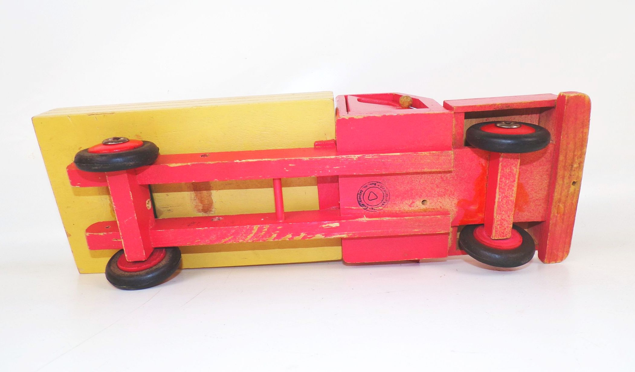 Wolfi Pritschenwagen LKW Laster Woldemar Fischer Pobershau DDR Holzspielzeug