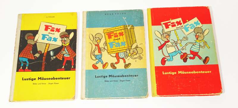 Fix und Fax 1 2 3 Lustige Mäuseabenteuer DDR Comic 1963 bis 1966