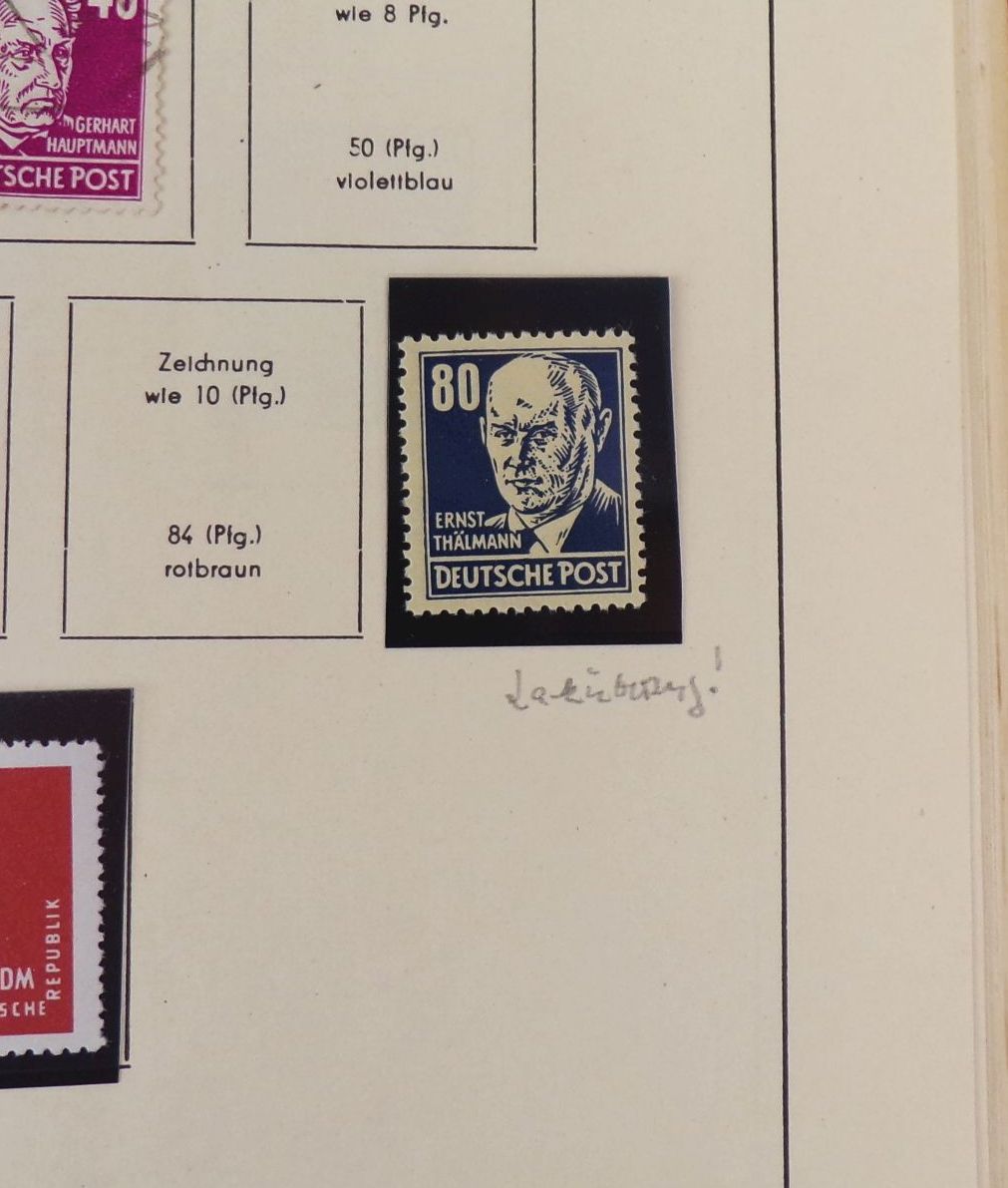 Kabe Album SBZ DDR 1949 bis 1968 Briefmarken Mao Schiller Köpfe