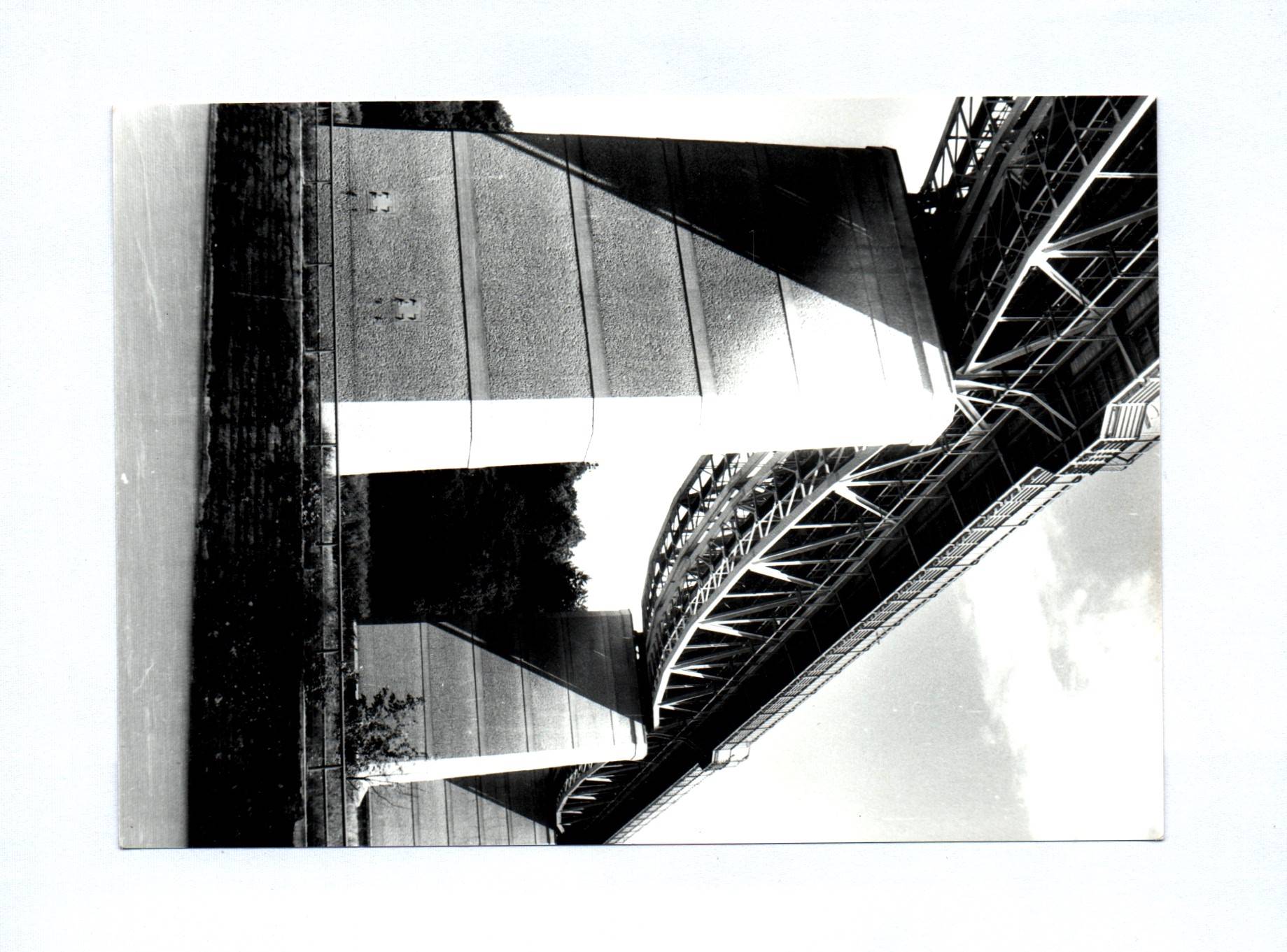 7x Foto München Obermenzing überdachte Holzbrücke 1966