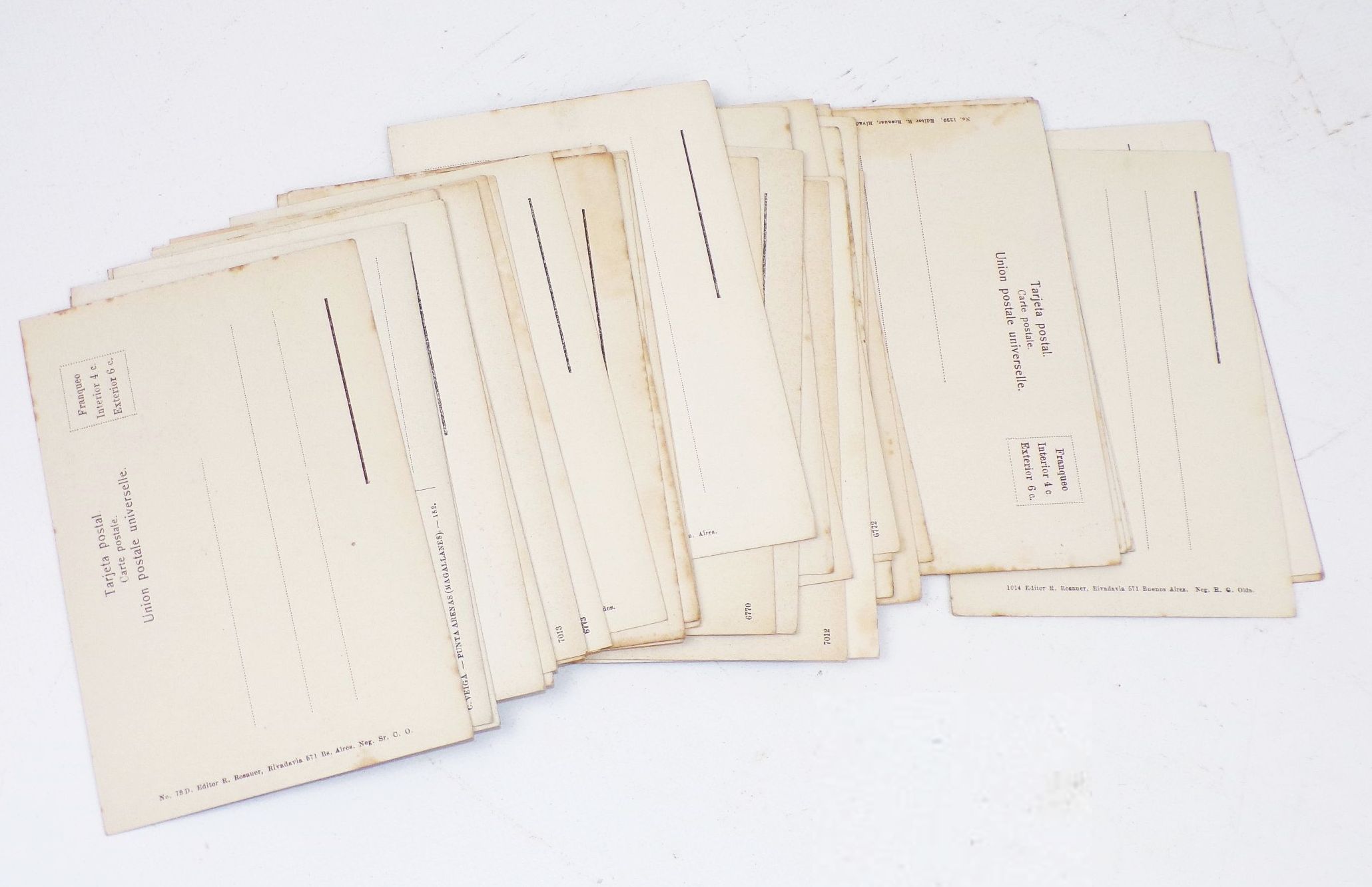 Konvolut Ak Argentinien Südamerika Eisenbahn Postkarte um 1900