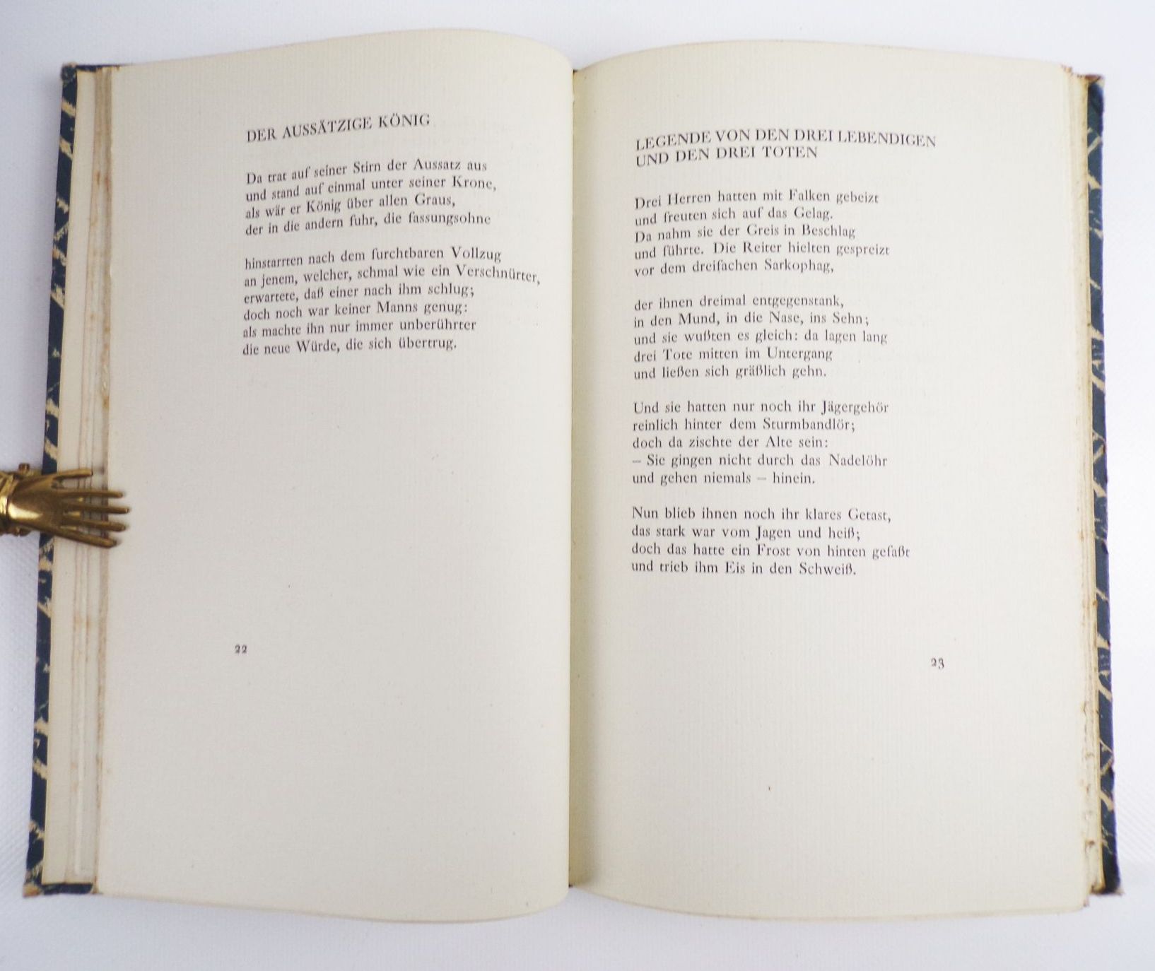 Rainer Maria Rilke Der Neuen Gedichte anderer Teil Insel Verlag