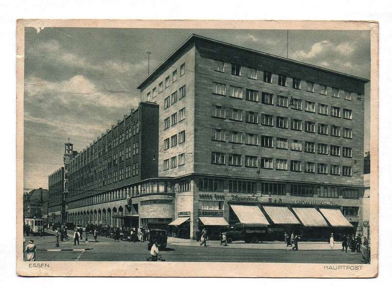 Ansichtskarte Essen Hauptpost Gebäude 1936