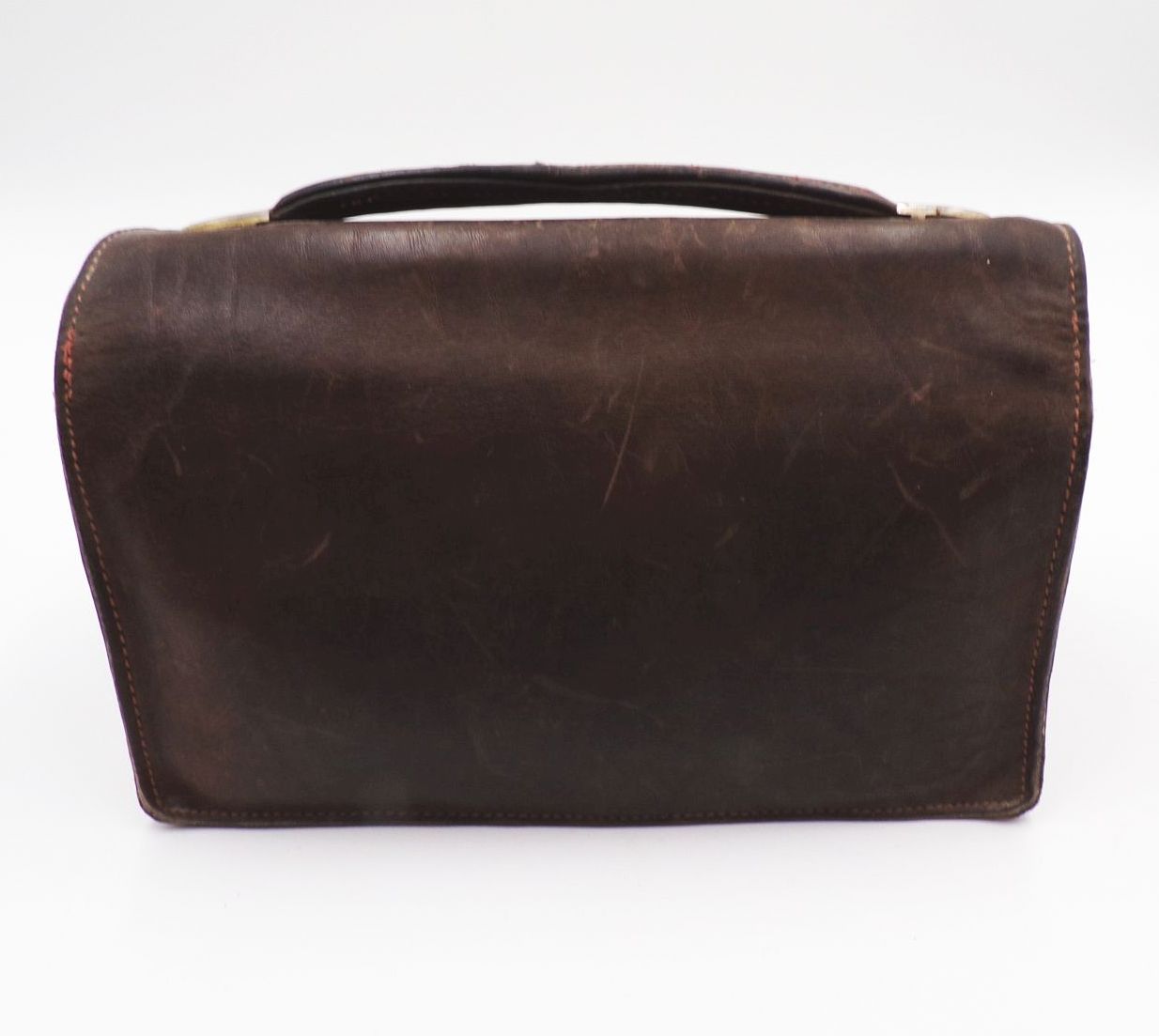 Alte Ledertasche Tragetasche Requisit true Vintage Alte Ledertasche Tragetasche Requisit true Vintage