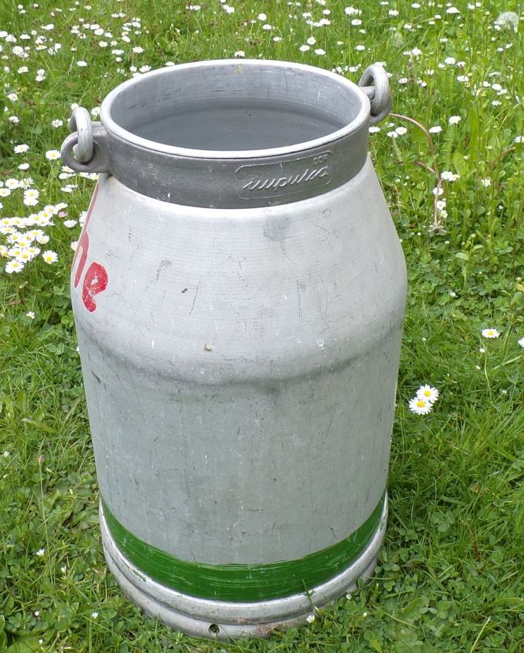 Alte Milchkanne 20 Liter Aluminium DDR Landhaus Gartendeko