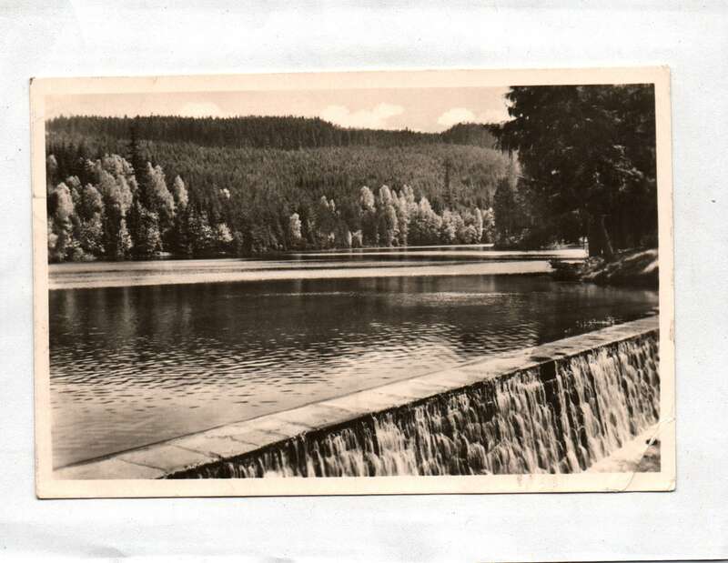 Ak Bambach Dietharz Thüringer Wald Talsperre DDR 1956
