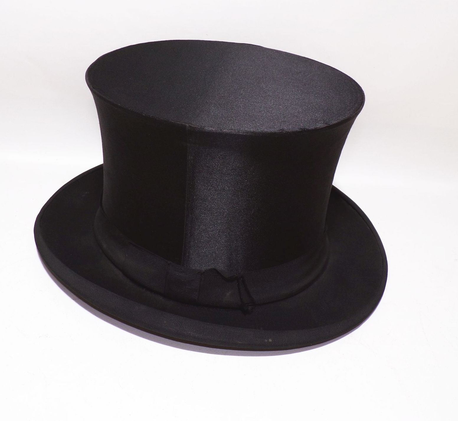 Alter Zylinder Hut Chapeau Claque Schachtel Klapphut Größe 53 vintage