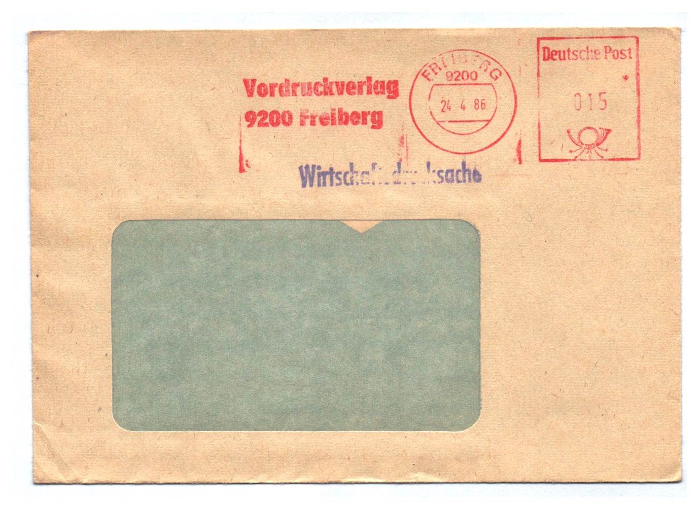 Wirtschaftsdrucksache Vordruckverlag Freiberg 1986 DDR Wirtschaftsdrucksache Vordruckverlag Freiberg 1986 DDR