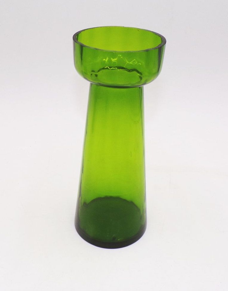 Altes Hyazinthenglas Antik Glas grün Zwiebelglas 