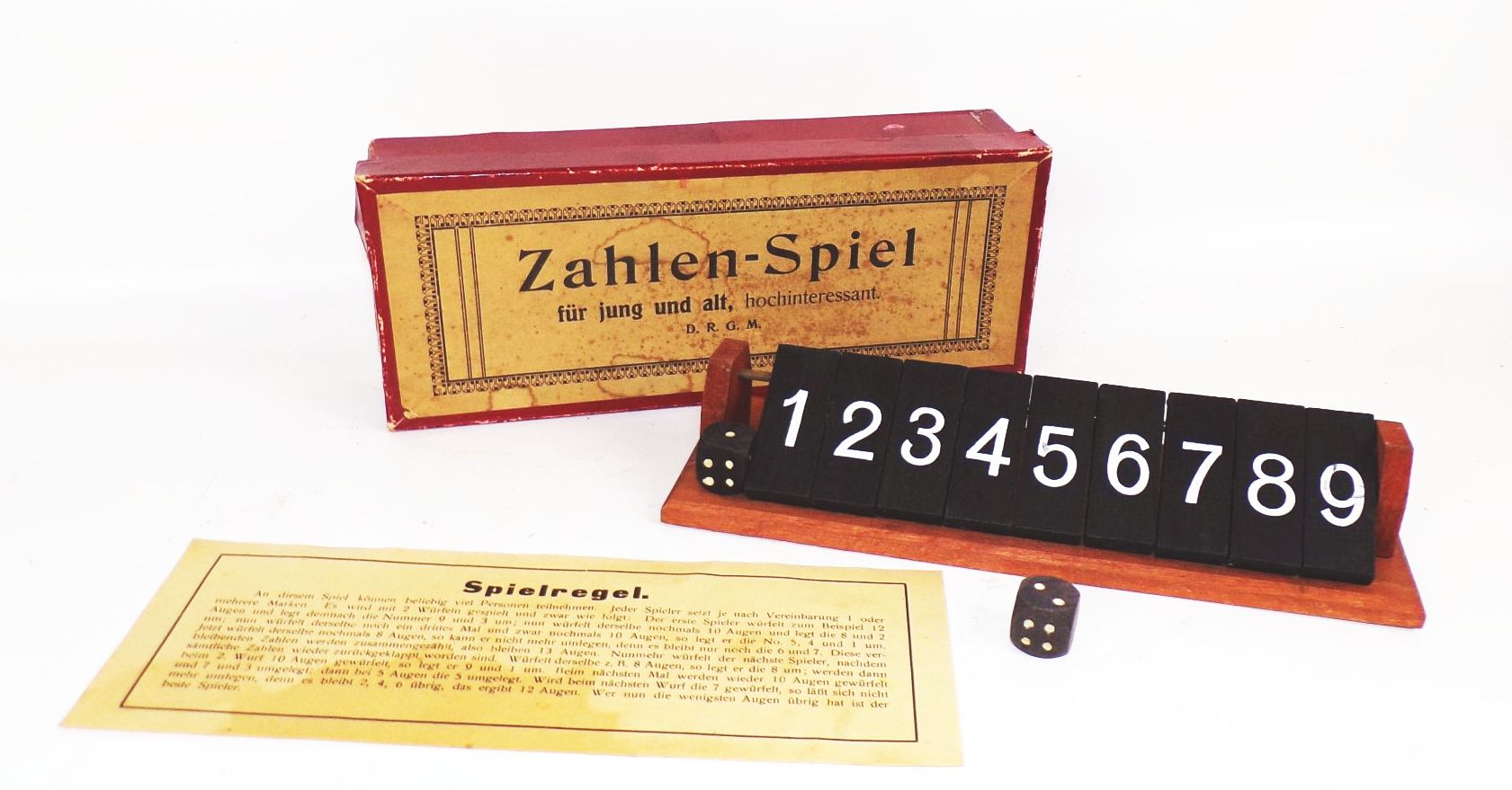 Zahlenspiel für jung und alt DRGM Gesellschaftsspiel 