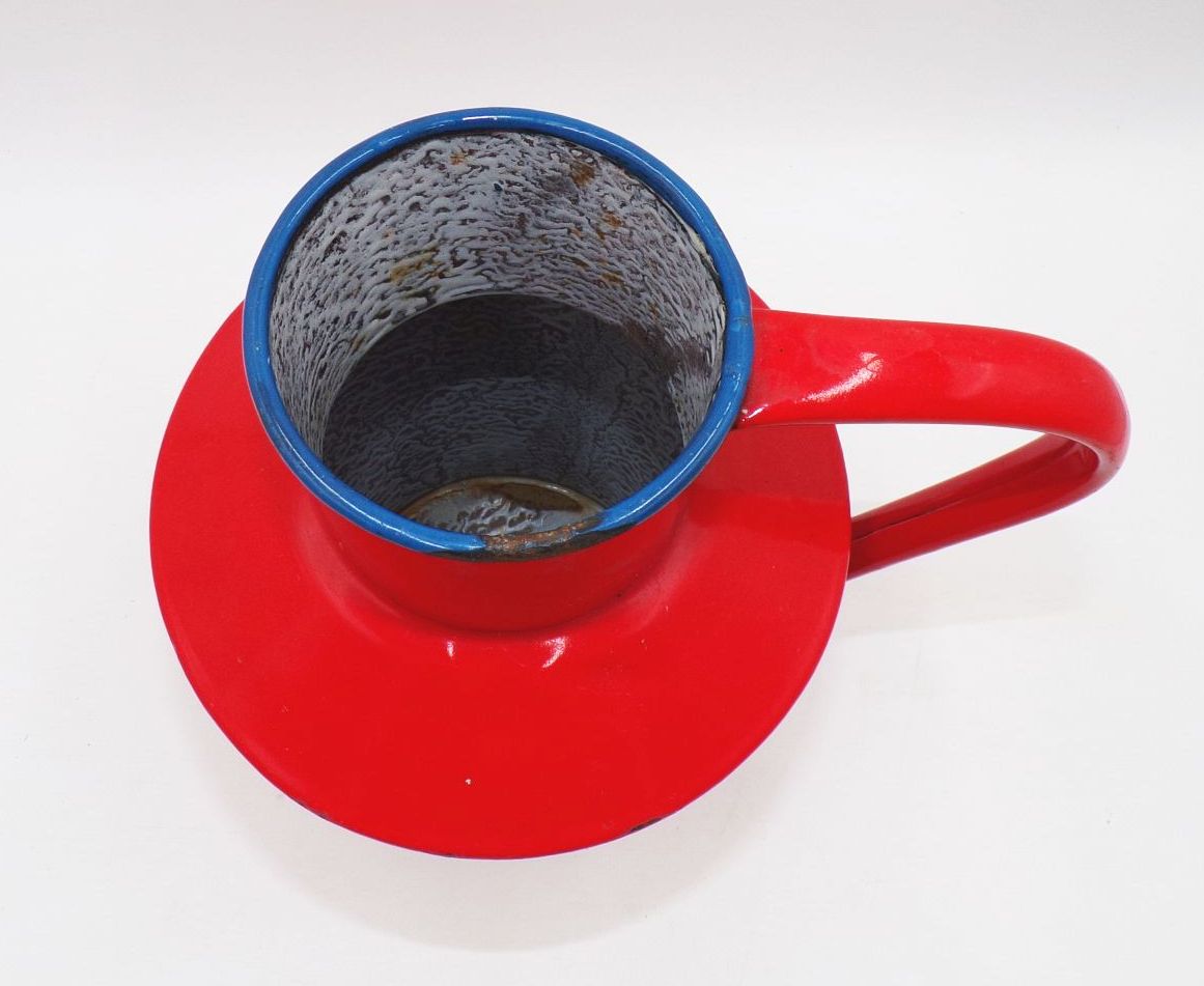 Alter Wasserbehälter Rot Emaille Kanne Behälter email Vintage Gartendeko Alter Wasserbehälter Rot Emaille Kanne Behälter email Vintage Gartendeko
