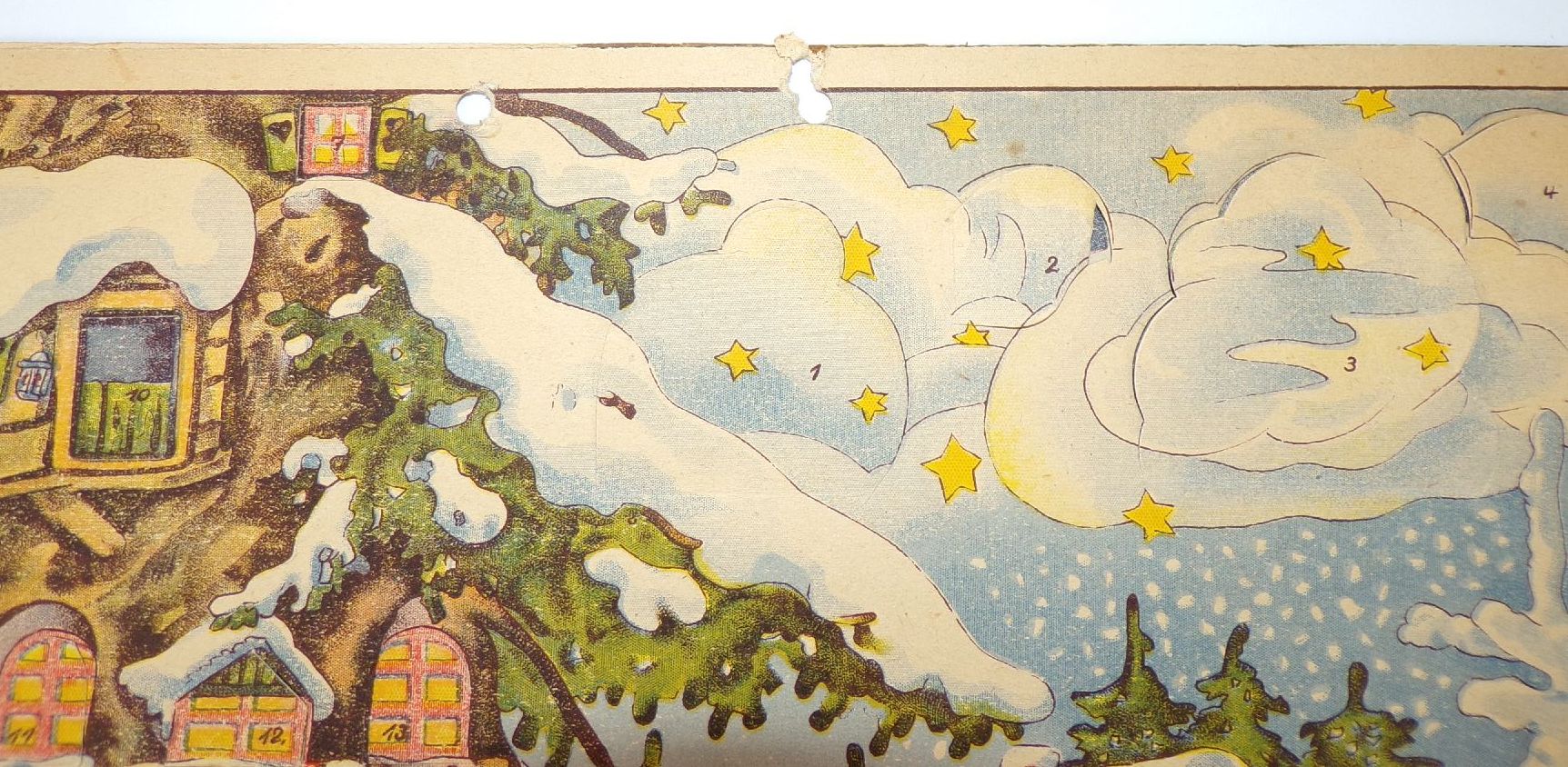 Alter Adventskalender Herbert Zeise 1947 Rudolf Arnold Leipzig Zwerge Wichtel 