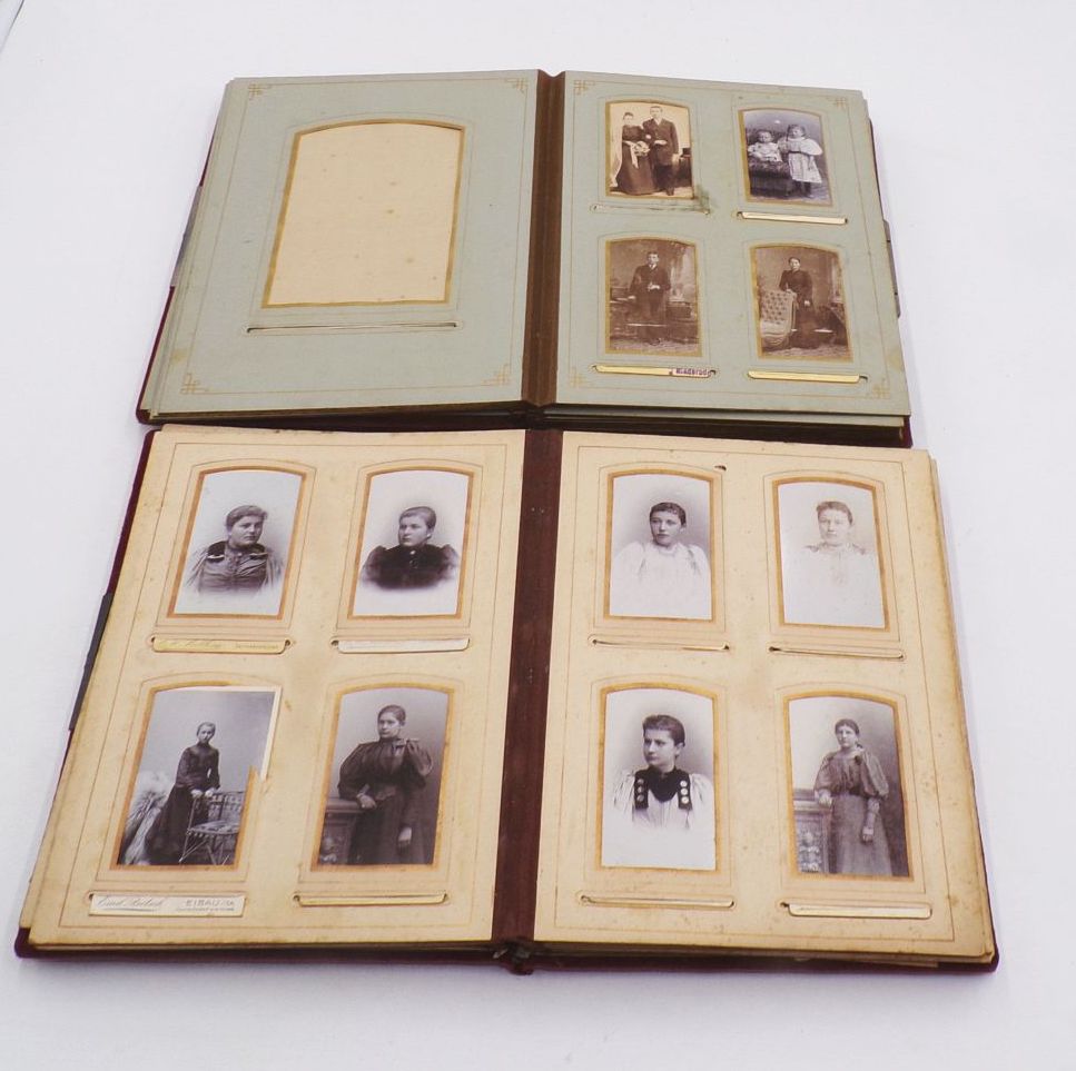 CDV Fotoalben 2 Stück Kabinettsfoto um 1900 CDV Fotoalben 2 Stück Kabinettsfoto um 1900