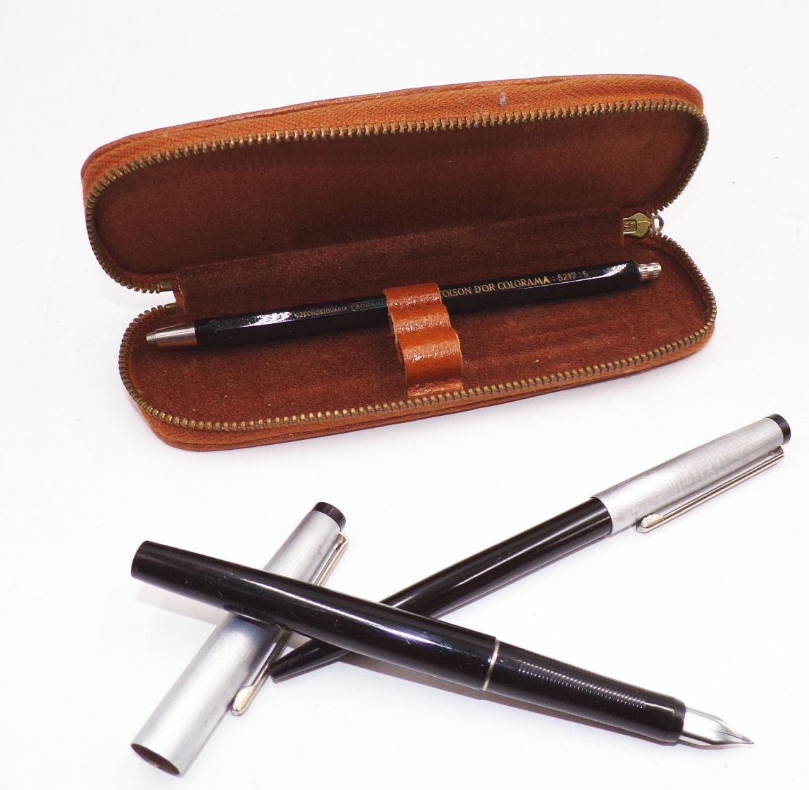 Heiko Primus Füllfederhalter Kugelschreiber plus Bohemia Works Minenstift DDR