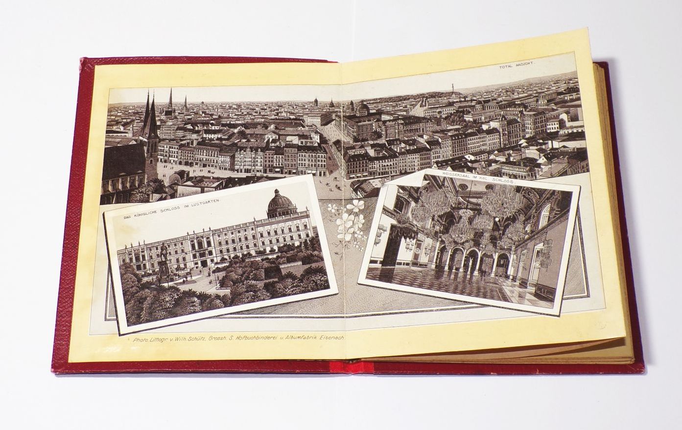 Leporello Album von Berlin um 1890 Bildband Buch