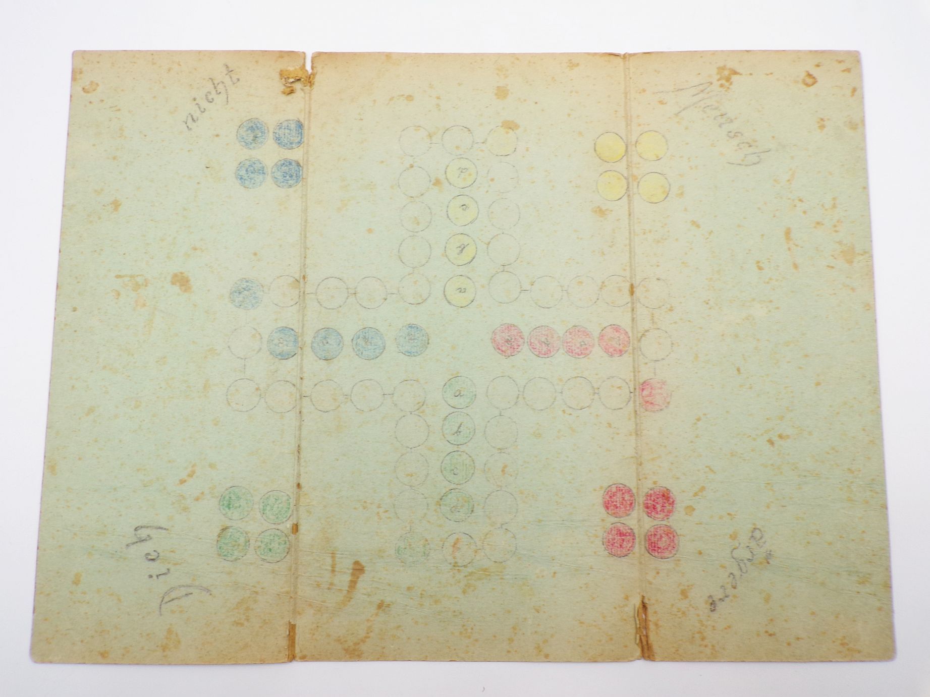 Alter Spielplan Märchen Zwerge Wichtel Froschkönig um 1930 Alter Spielplan Märchen Zwerge Wichtel Froschkönig um 1930