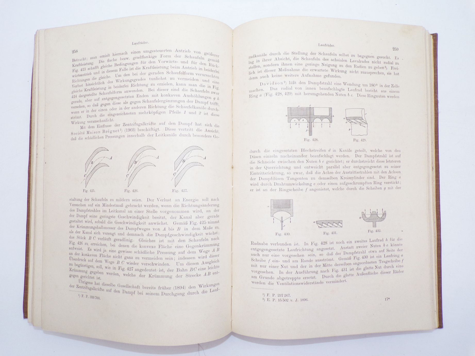 Dampfturbinen Entwicklung Systeme Bau Verwendung von Wilhelm Gentsch 1905