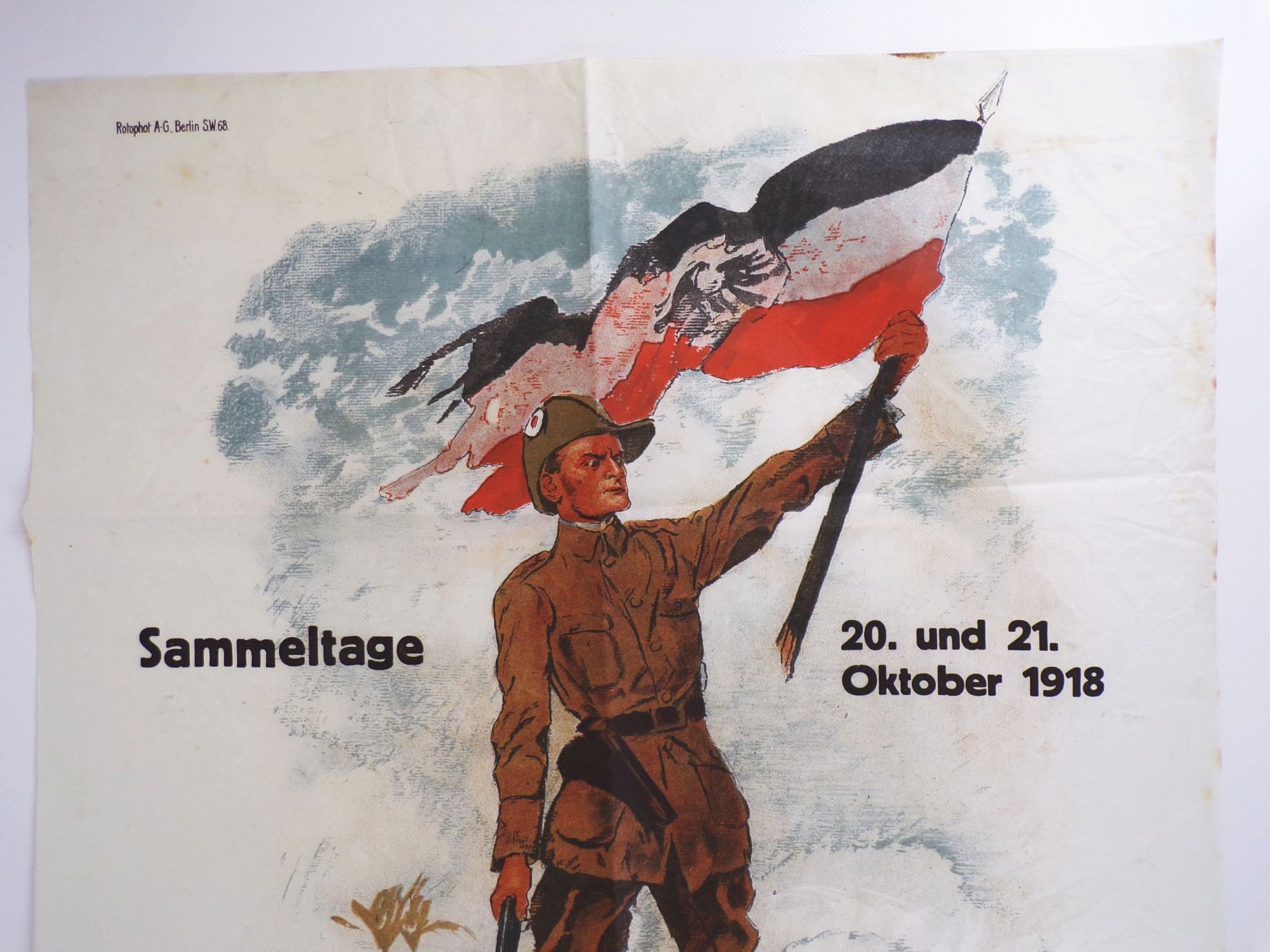 Altes Plakat Kolonial Kriegerspende Deutsch Südwest 1918 