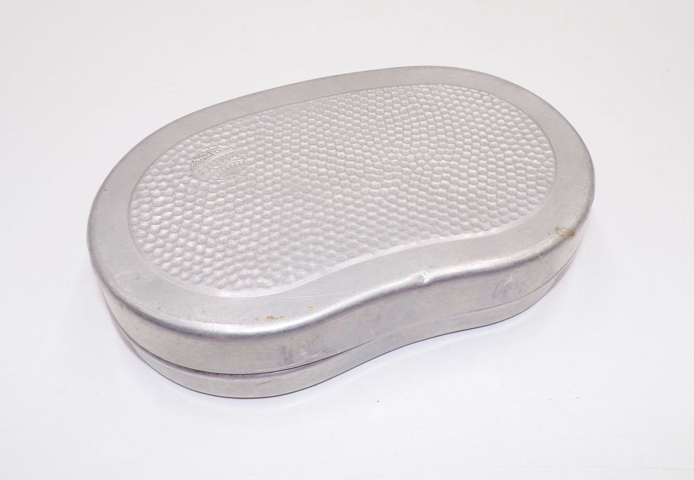Alte Brotdose DDR Bemmbüchse Pausenbrot Dose Box Aluminium