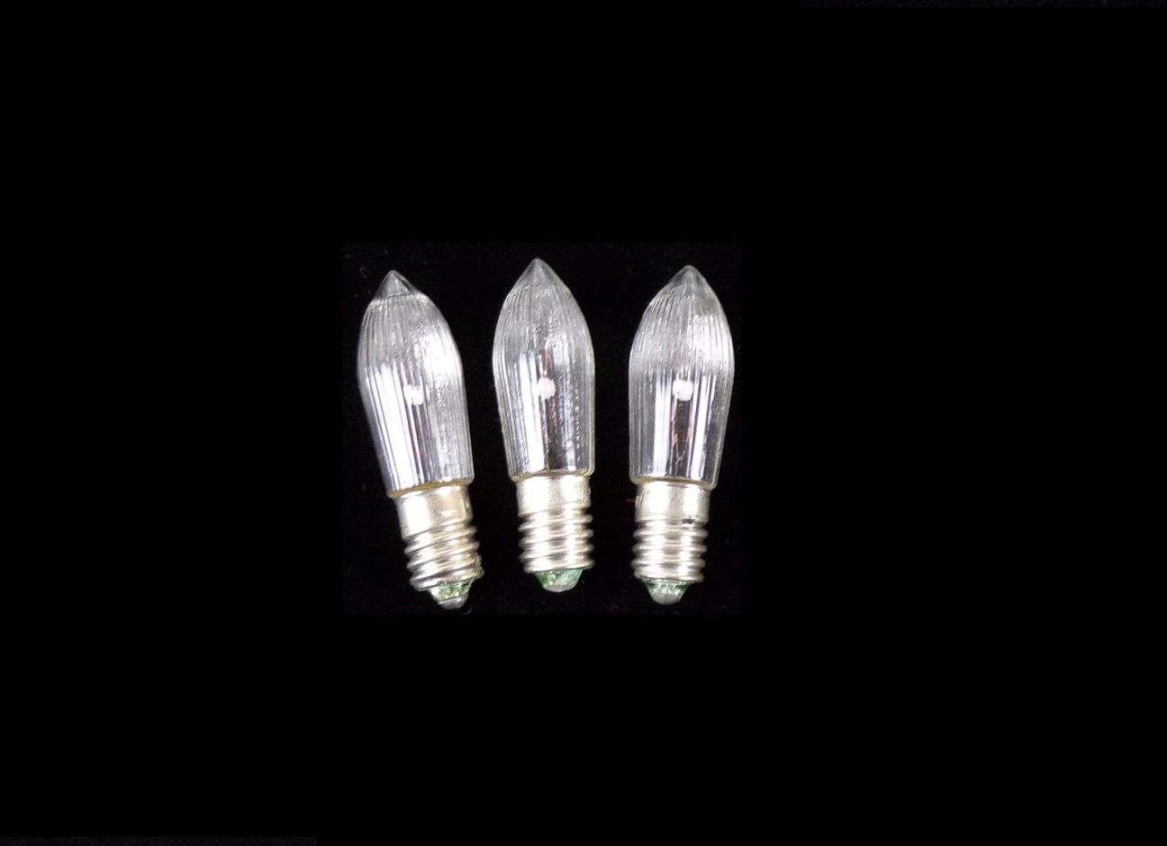 3 x Glühbirnen Kerzen 14 V 3 W E10 Weihnachtsbeleuchtung Lichterkette