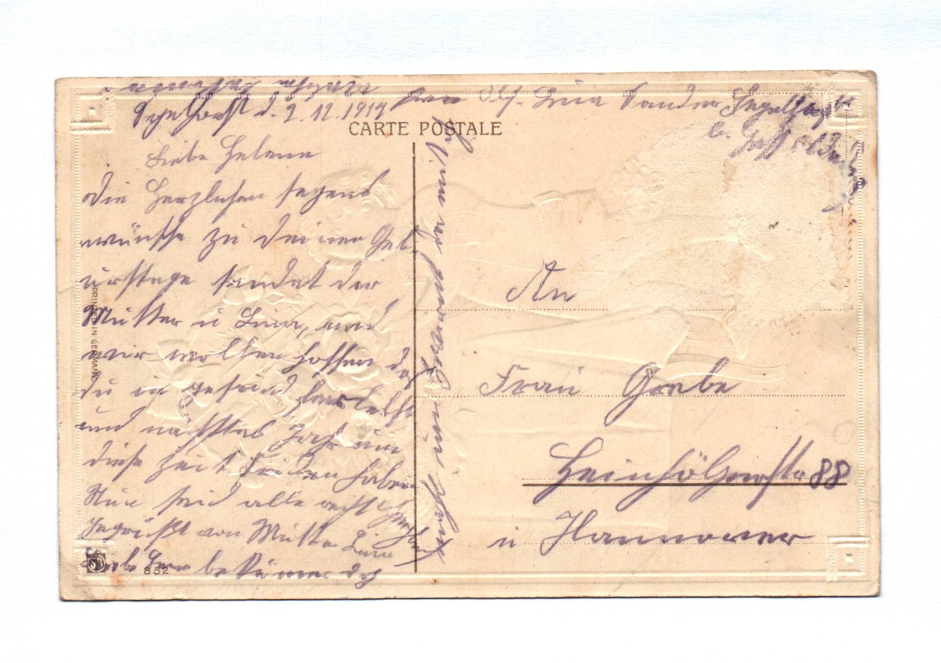 Künstler Ak geprägt Kind mit Blumen 1919 O lächle ewig Künstler Ak geprägt Kind mit Blumen 1919 O lächle ewig