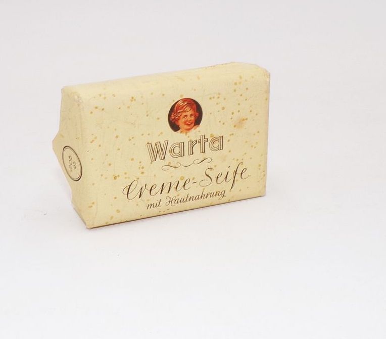 Alte Seife Warta Creme Seife mit Hautnahrung 1930 er Reklame Sammler