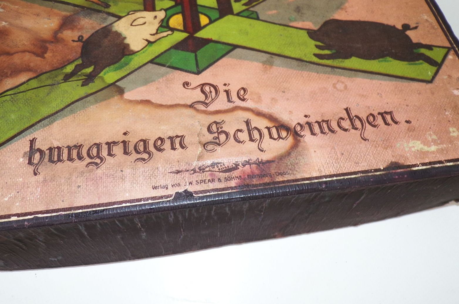 Hoki Poki Die hungrigen Schweine altes Gesellschaftsspiel Spear u Söhne Nürnberg