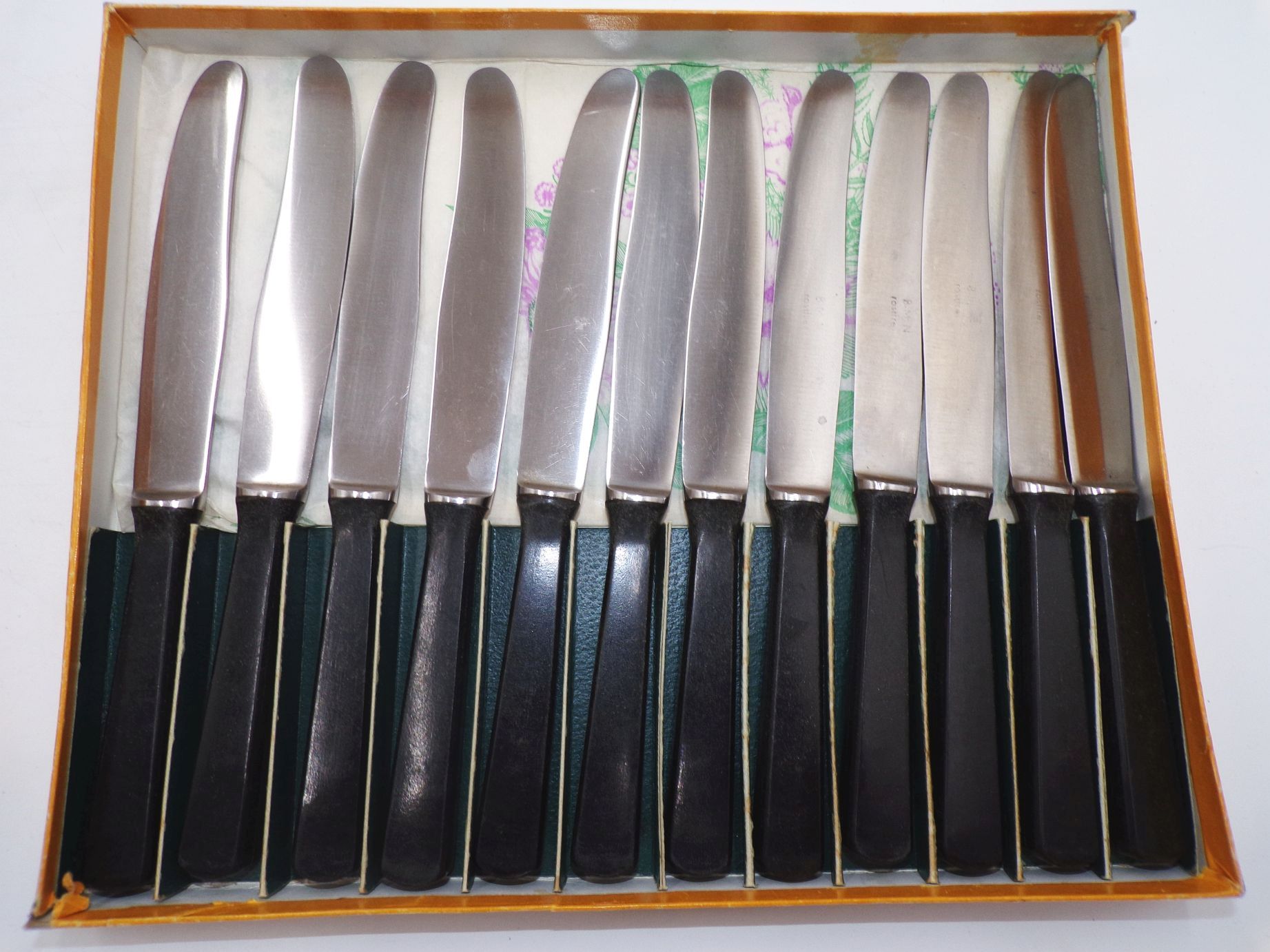 Altes Besteck 24 Teile Schwarz Bakelit Griffe Bauhaus Look Altes Besteck 24 Teile Schwarz Bakelit Griffe Bauhaus Look