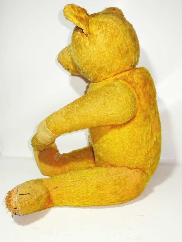 Alter abgeliebter Teddybär Teddy 65 cm Vintage Deko * zum herrichten !