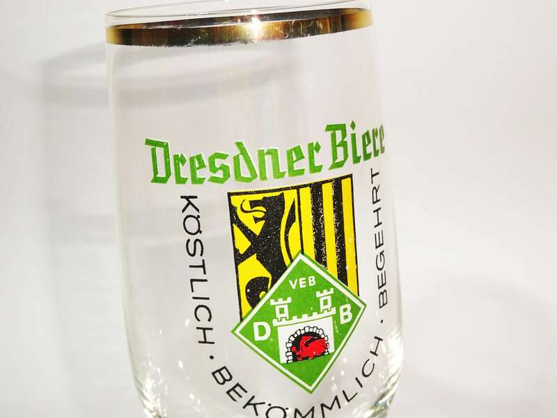 DDR Bierglas Dresdner Biere VEB Dresden