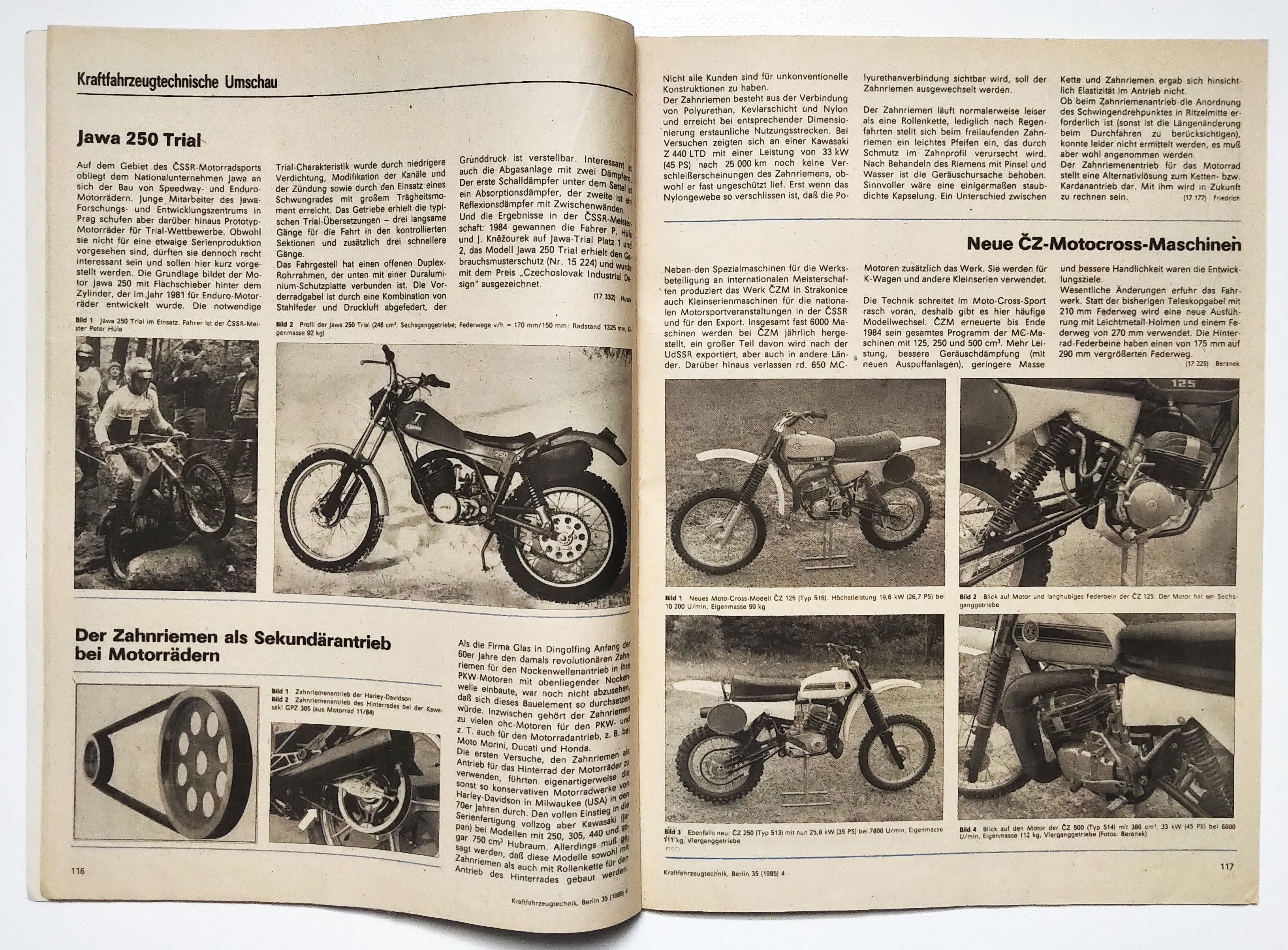 KFT Kraftfahrzeugtechnik Zeitschrift Nr 4 Fahrbericht Simson S70E II 1985