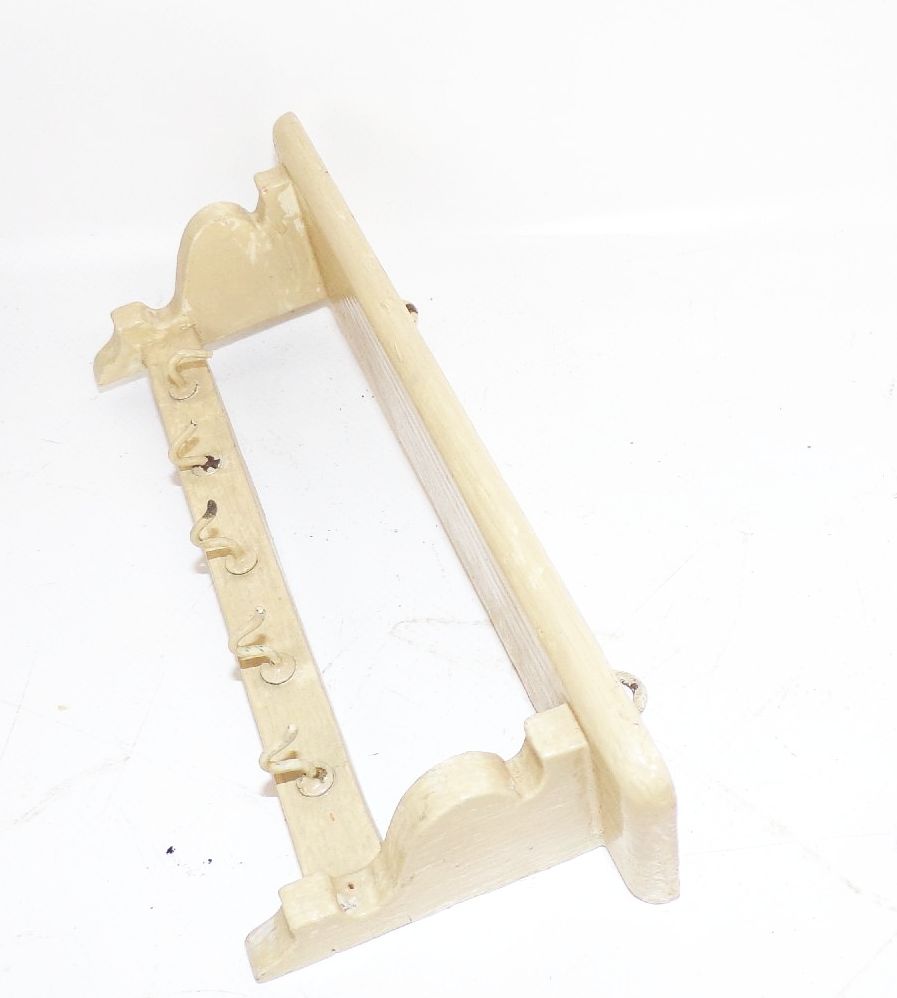 Konvolut Puppenküche Möbel Emaille Geschirr Puppenherd Porzellan 