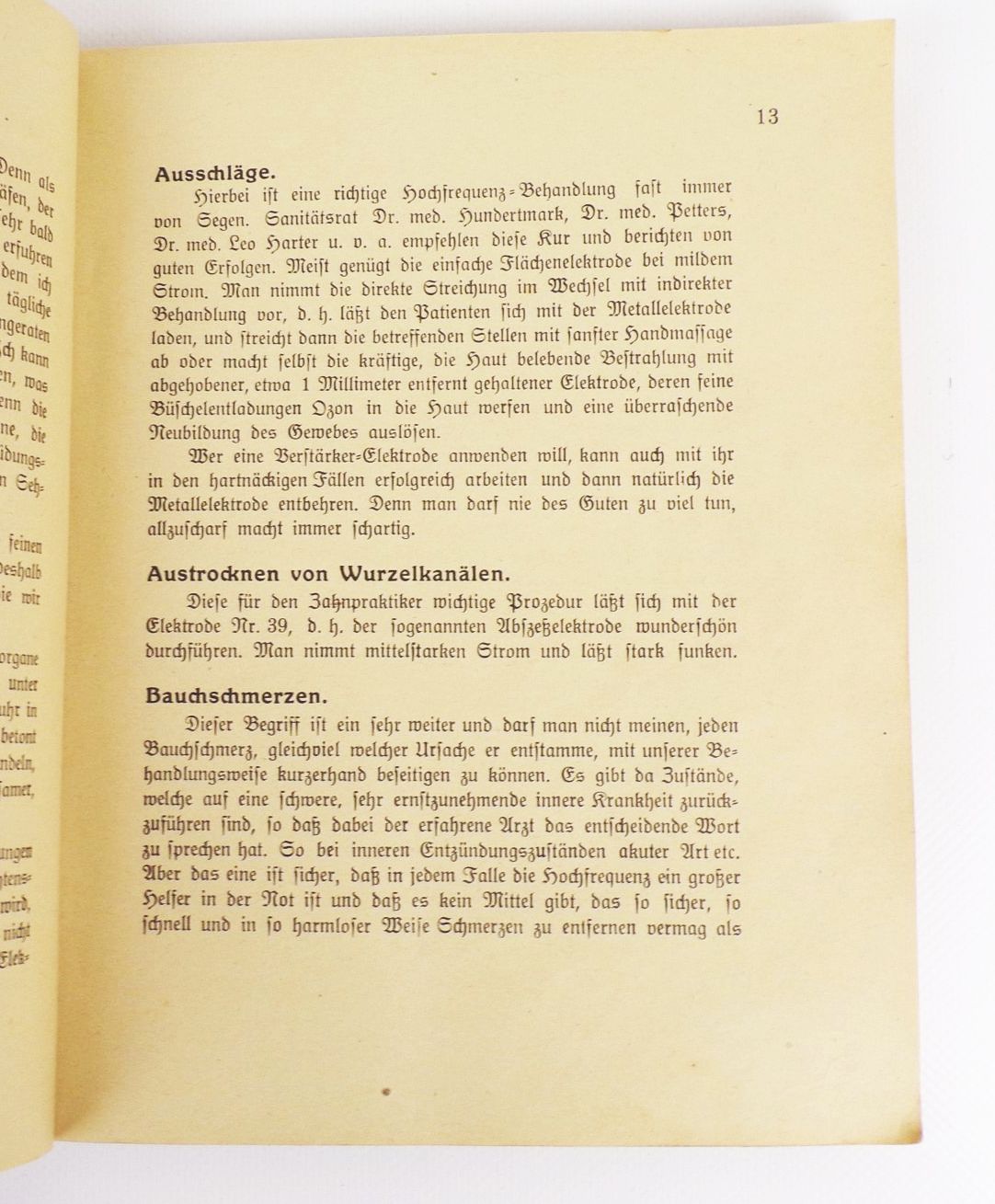 Hochfrequenz für Laien mit einem Anhang Winke für Zahnpraktiker 
