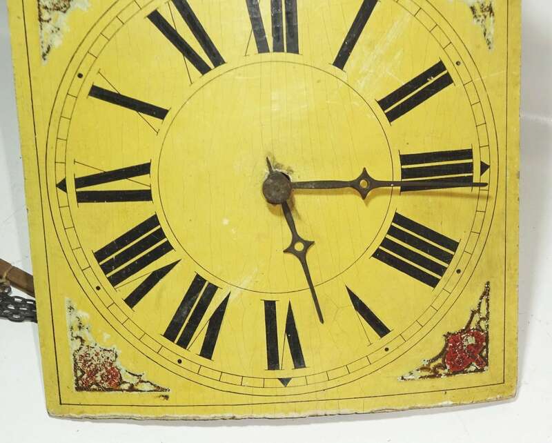 Schilderuhr um 1900 Wanduhr Deko zum herrichten