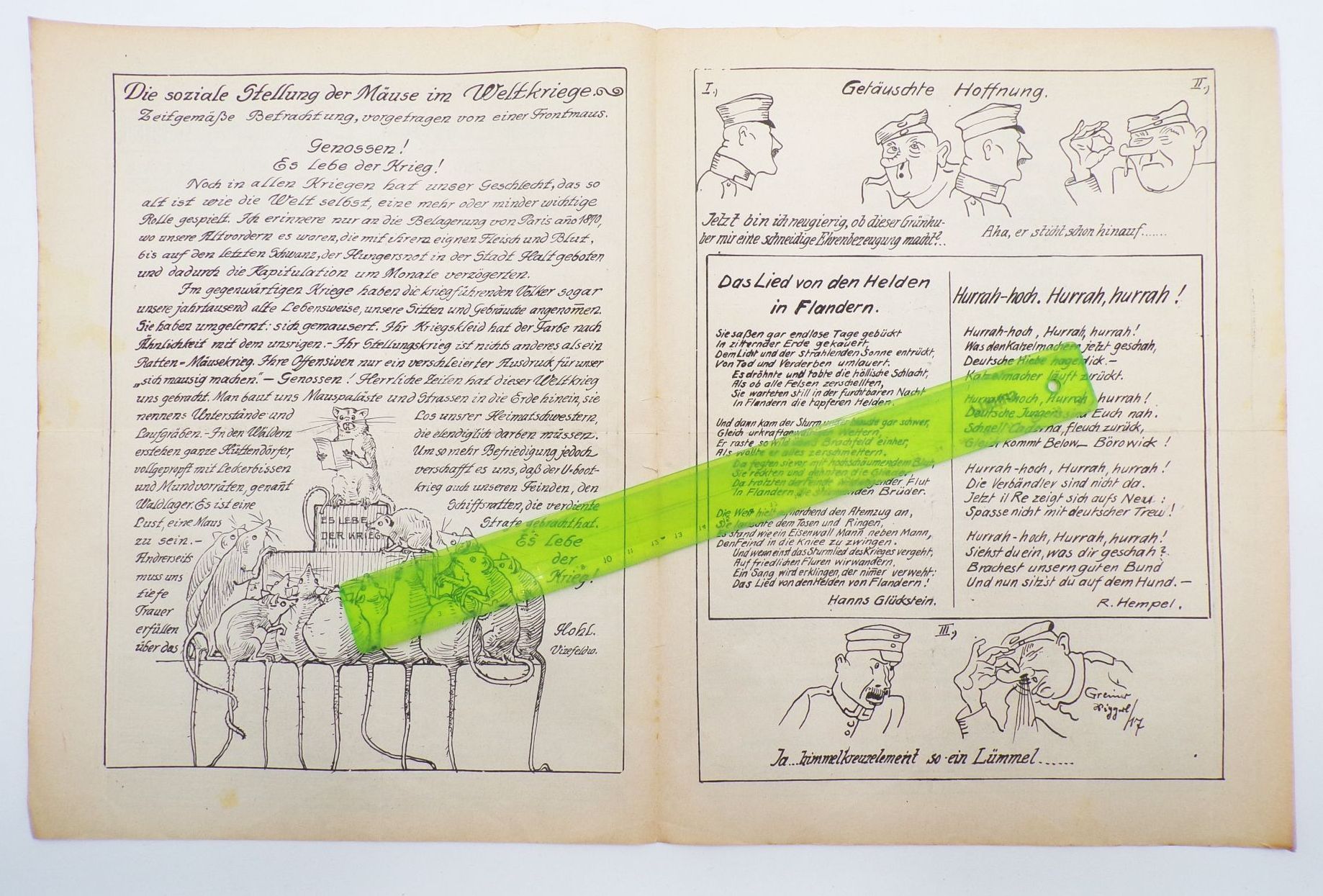 Erste deutsche Schützengraben Zeitung Der bayerische Landwehrmann 1917 No 4