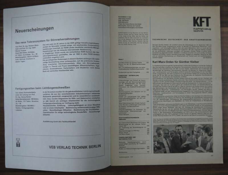 KFT IFA SIMSON Mokick S51 Enduro November 1981 Skoda Garde Nutzfahrzeugtechnik